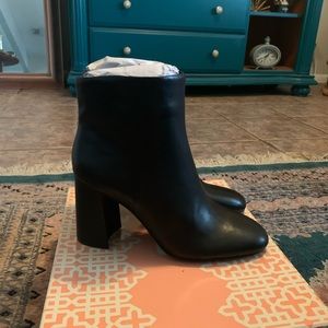 Black Leather Booties